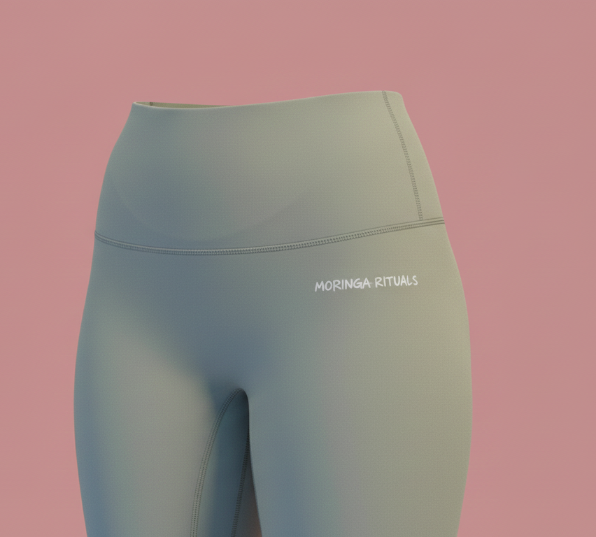 Tenue de sport verte manches longues - Femme MORINGA RITUALS.