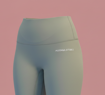 Tenue de sport verte manches longues - Femme MORINGA RITUALS.